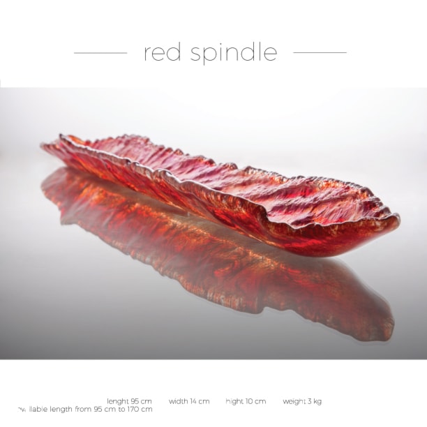 Patera "Red spindle" - zdjęcie od Lisowski Glass Studio - Art Fusing