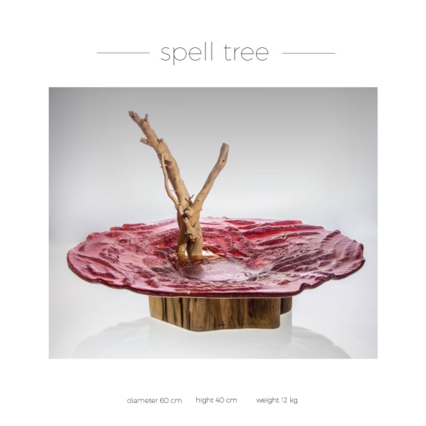 Rzeźba / patera "Spell tree" - zdjęcie od Lisowski Glass Studio - Art Fusing - Homebook