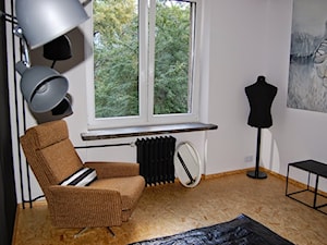 blokowo-loftowe M-3 - Sypialnia, styl industrialny - zdjęcie od zatorami
