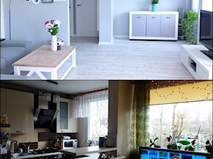 metamorfoza dwóch połączonych mieszkań - Salon, styl skandynawski - zdjęcie od mar.sza