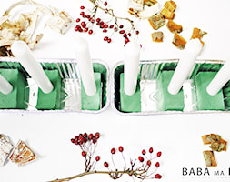Świecznik na stół DIY - Salon, styl rustykalny - zdjęcie od Baba Ma Dom - Homebook
