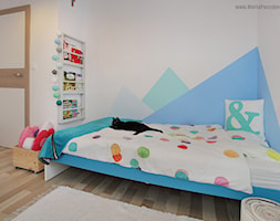 Metamorfoza pokoju Leny - Średni biały niebieski pokój dziecka dla dziecka dla nastolatka dla chłopc ... - zdjęcie od Baba Ma Dom - Homebook