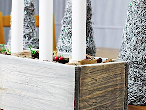 Świecznik na stół DIY - Salon, styl rustykalny - zdjęcie od Baba Ma Dom