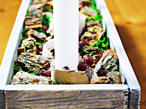Świecznik na stół DIY - Salon, styl rustykalny - zdjęcie od Baba Ma Dom
