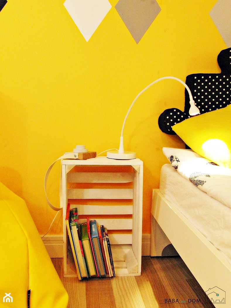 Metamorfoza pokoju Soni - Średni żółty pokój dziecka dla nastolatka dla dziewczynki, styl nowoczesny - zdjęcie od Baba Ma Dom - Homebook