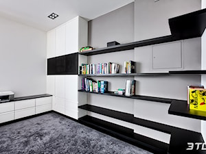 Średnie szare biuro, styl nowoczesny - zdjęcie od 3TOP KUCHNIE