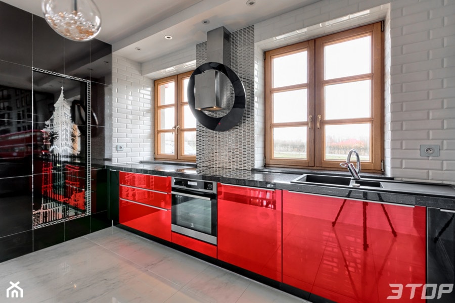 Zabudowa kuchni w mieszkaniu - styl brytyjski - zdjęcie od 3TOP KUCHNIE - Homebook