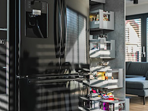 Efektowna, nowoczesna kuchnia na wymiar w szarej kolorystyce - zdjęcie od 3TOP KUCHNIE