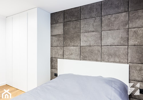 Nowoczesne meble do mieszkania - Mała biała sypialnia, styl nowoczesny - zdjęcie od 3TOP KUCHNIE
