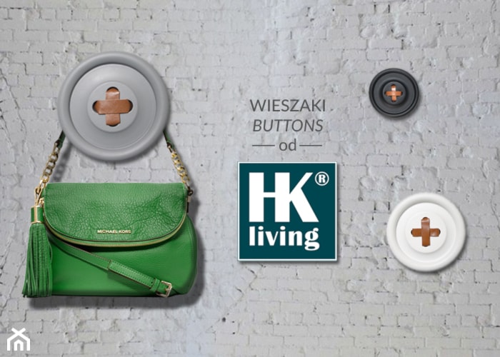 Wieszaki Guziki holenderskiej marki HK LIVING - zdjęcie od Casa Bianca - Homebook