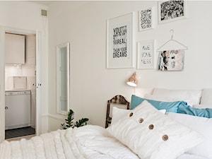 Biel z kroplą mięty - Sypialnia, styl skandynawski - zdjęcie od Casa Bianca