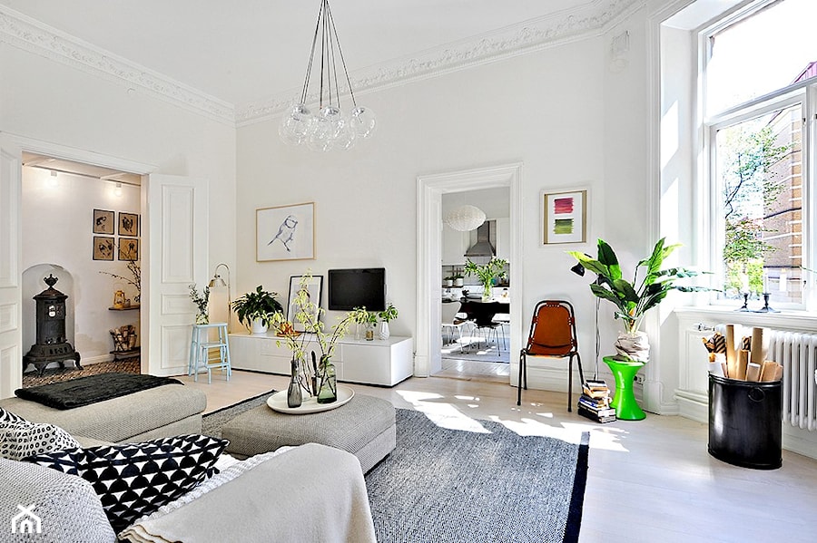Mieszkanie w stylu skandynawskim - Salon, styl skandynawski - zdjęcie od Casa Bianca