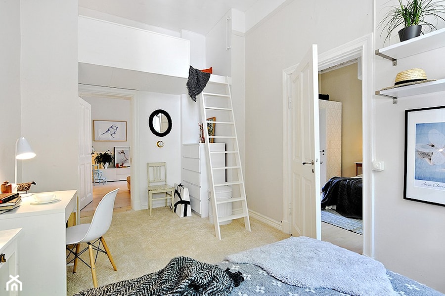 Mieszkanie w stylu skandynawskim - Sypialnia, styl skandynawski - zdjęcie od Casa Bianca