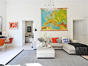 Mieszkanie w stylu skandynawskim - Mały biały salon, styl skandynawski - zdjęcie od Casa Bianca