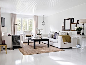 Przytulnie, elegancko i po skandynawsku - Średni biały salon, styl skandynawski - zdjęcie od Casa Bianca