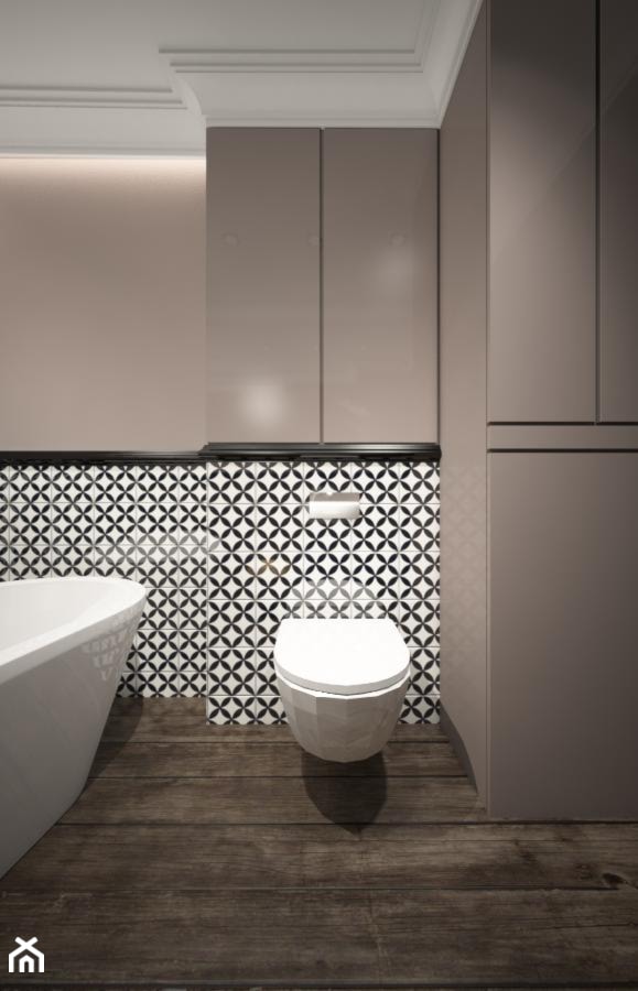 nowoczesna klasyka w łazience na targówku - Łazienka, styl tradycyjny - zdjęcie od IzabelaJaroszek - Homebook