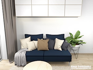 Do większego mieszkania z kawalerki - Salon, styl minimalistyczny - zdjęcie od Pracownia Kardamon