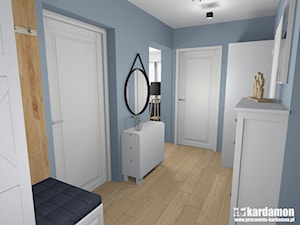 Sielanka domowa w mieszkaniu w bloku - Hol / przedpokój, styl skandynawski - zdjęcie od Pracownia Kardamon