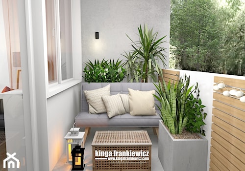 Mieszkanie na sprzedaż w Krakowie + homestaging - Taras, styl skandynawski - zdjęcie od Pracownia Kardamon