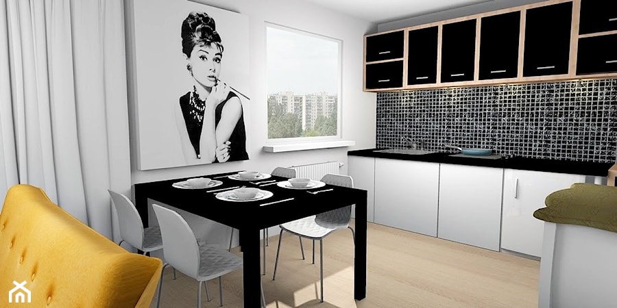 Mieszkanie 33m2 pod wynajem - Kuchnia, styl nowoczesny - zdjęcie od Pracownia Kardamon
