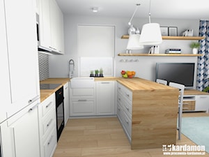 Sielanka domowa w mieszkaniu w bloku - Kuchnia, styl skandynawski - zdjęcie od Pracownia Kardamon