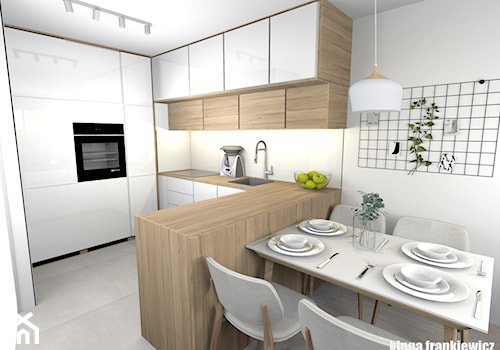 Moje jasne małe mieszkanie - Kuchnia, styl minimalistyczny - zdjęcie od Pracownia Kardamon