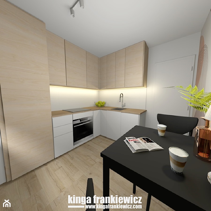 Mieszkanie na sprzedaż w Krakowie + homestaging - Kuchnia, styl minimalistyczny - zdjęcie od Pracownia Kardamon