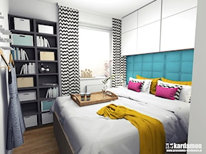 Tu rządzi kolor - Sypialnia, styl nowoczesny - zdjęcie od Pracownia Kardamon
