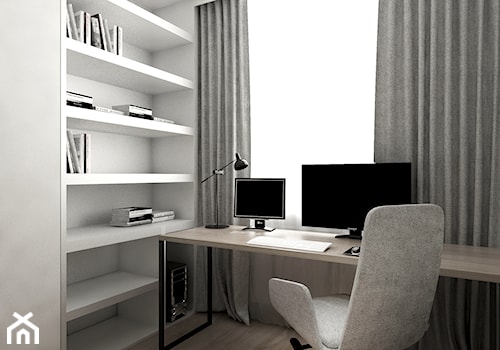 A/KK/1/16 - Małe w osobnym pomieszczeniu białe biuro - zdjęcie od Kaza_concept