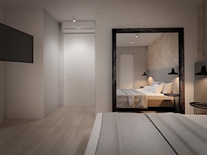 A/AW/1/17 - Średnia szara sypialnia, styl industrialny - zdjęcie od Kaza_concept