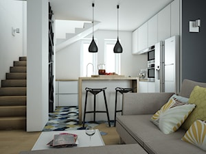 Projekt Wiklinowa Dolina, mieszkanie 90m2 - Salon - zdjęcie od MArker Studio