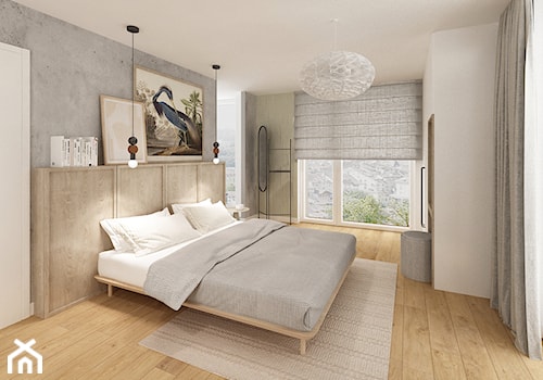 Dom w Szwajcarii - Sypialnia, styl nowoczesny - zdjęcie od Krystyna Regulska Architektura Wnętrz