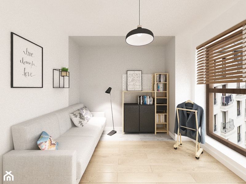 Apartament dla dwojga - Biuro, styl skandynawski - zdjęcie od Krystyna Regulska Architektura Wnętrz