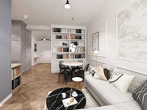 Apartament na starym mokotowie - Salon, styl tradycyjny - zdjęcie od Krystyna Regulska Architektura Wnętrz