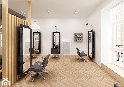 Salon fryzjerski w starej kamienicy - Wnętrza publiczne, styl tradycyjny - zdjęcie od Krystyna Regulska Architektura Wnętrz