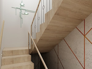 Dom na Mokoktowie - Schody, styl industrialny - zdjęcie od Krystyna Regulska Architektura Wnętrz