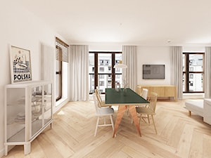 Apartament dla dwojga - Jadalnia, styl skandynawski - zdjęcie od Krystyna Regulska Architektura Wnętrz