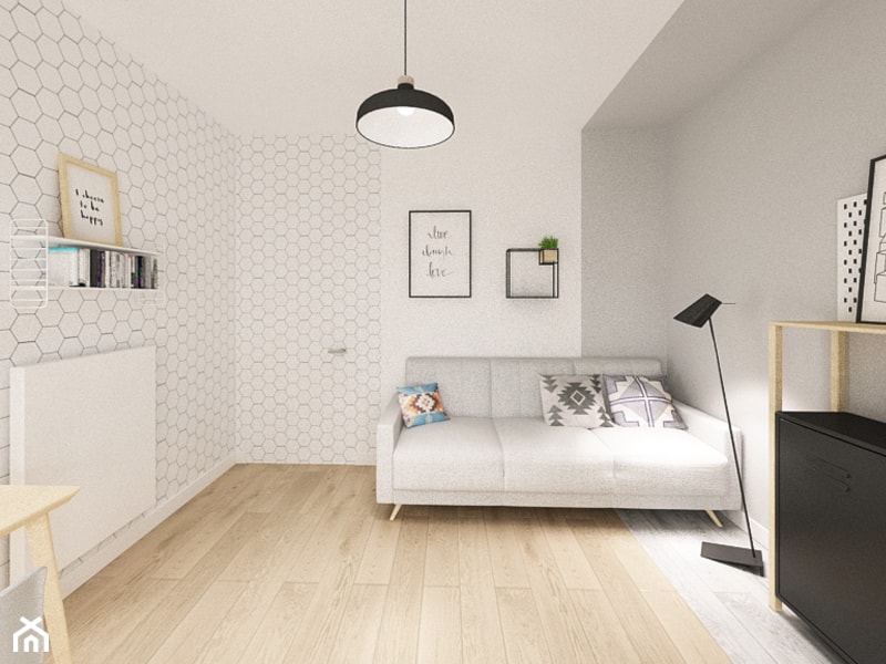 Apartament dla dwojga - Biuro, styl skandynawski - zdjęcie od Krystyna Regulska Architektura Wnętrz