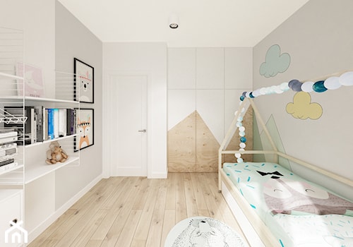 Skandynawska Wola - Średni biały pokój dziecka dla dziecka dla dziewczynki, styl skandynawski - zdjęcie od Krystyna Regulska Architektura Wnętrz