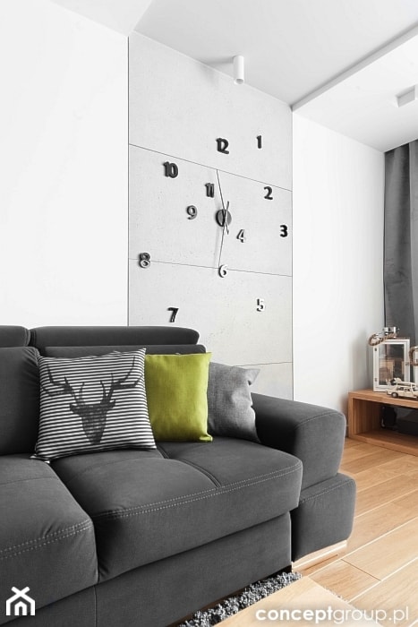 Mały biały salon, styl nowoczesny - zdjęcie od Conceptgroup