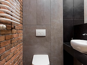 Dom w Rudzie Śląskiej - Realizacja - Mała bez okna z lustrem łazienka, styl nowoczesny - zdjęcie od Conceptgroup