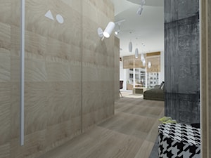szaro-biało-> apartament wwa - Hol / przedpokój, styl nowoczesny - zdjęcie od made in HOLA