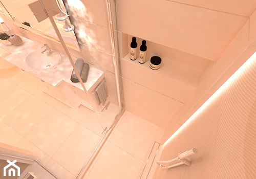 Elegancka łazienka z sauną - Mała bez okna z lustrem łazienka, styl tradycyjny - zdjęcie od Inside Outside Design