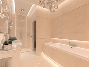 Elegancka łazienka z sauną - Średnia bez okna łazienka, styl tradycyjny - zdjęcie od Inside Outside Design