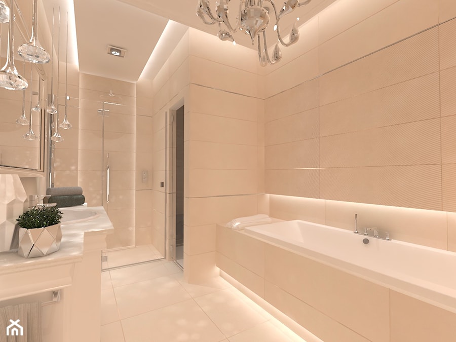 Elegancka łazienka z sauną - Średnia bez okna łazienka, styl tradycyjny - zdjęcie od Inside Outside Design