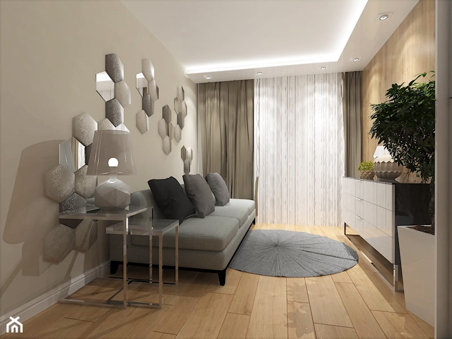 Nowoczesne, jasne, gustowne wnętrze.. - Sypialnia, styl nowoczesny - zdjęcie od Inside Outside Design