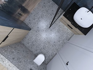 Granatowa łazienka - Łazienka, styl nowoczesny - zdjęcie od IM WNĘTRZA | Projektowanie wnętrz