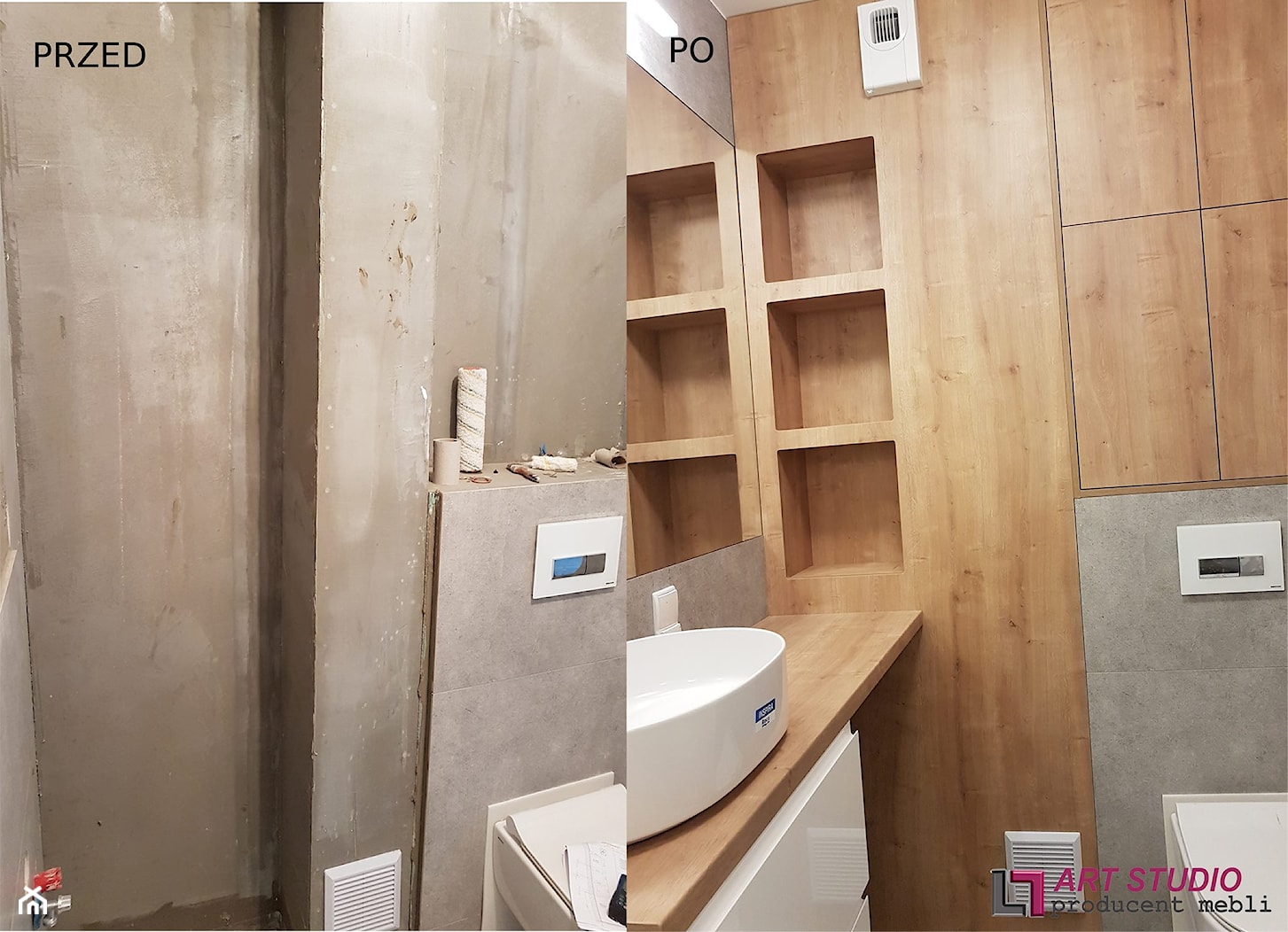 Zabudowa łazienki - Łazienka, styl nowoczesny - zdjęcie od Art.studio - Homebook