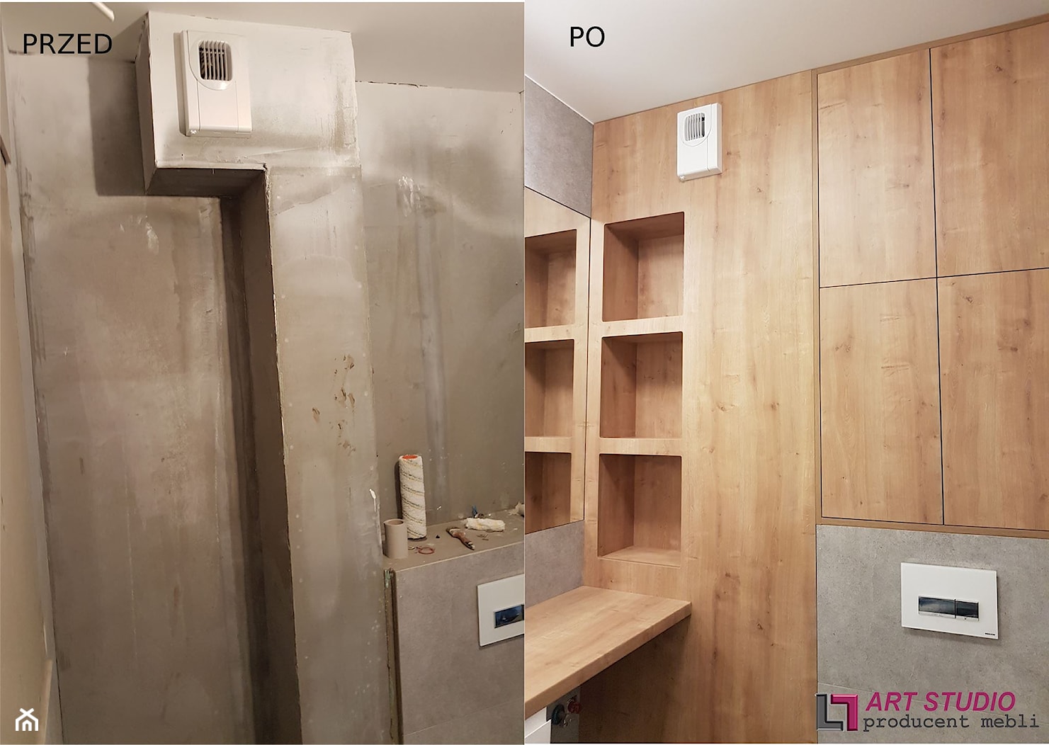 Zabudowa łazienki - Łazienka, styl nowoczesny - zdjęcie od Art.studio - Homebook