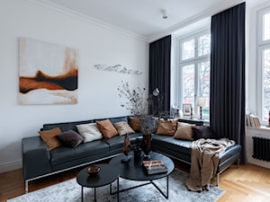 Stylizacja apartamentu w Bytomiu - Średni biały salon, styl nowoczesny - zdjęcie od ~michał gulajski~projektant i stylista wnętrz~